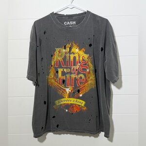 Ash Gray 'CASH' Graphic T-Shirt
